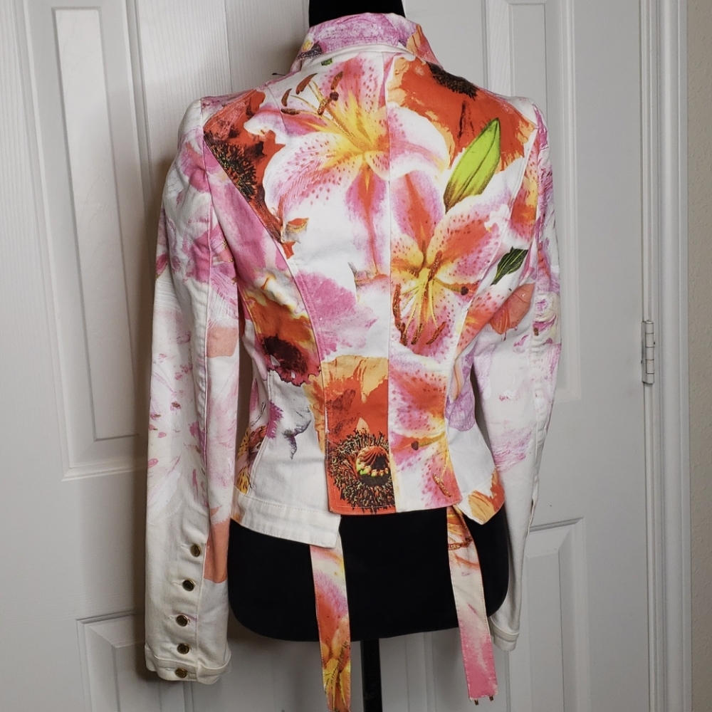 SOLD. Genuine Roberto Cavalli Denim hand painted l - Picture 3 of 12